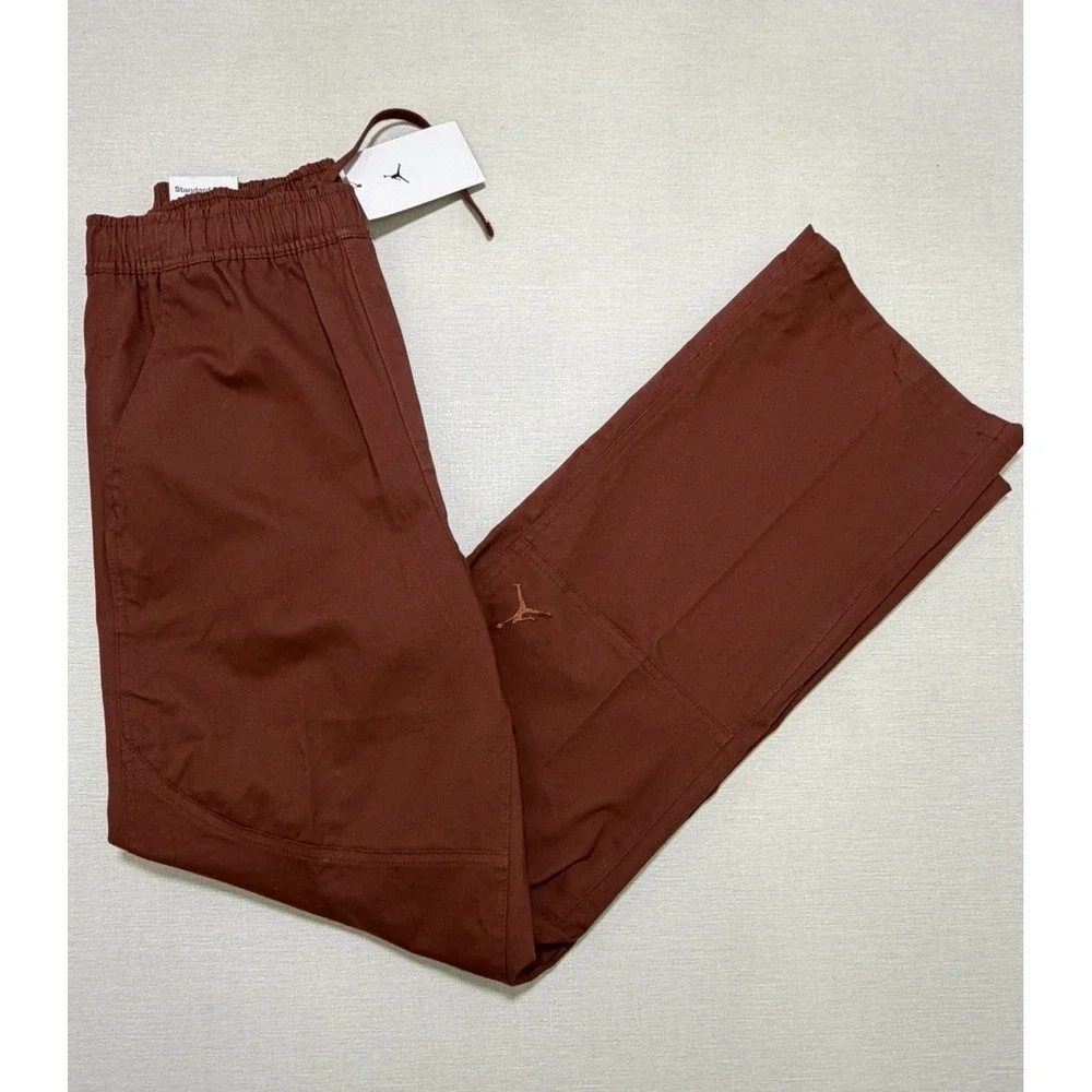 Nike Jordan Essentials Woven Drawstring Pants HF9329-231 Burgundy Men Size S
